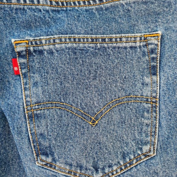 Levi's 501 jeans medium washed button fly men's size 38x30 - Picture 6 of 11